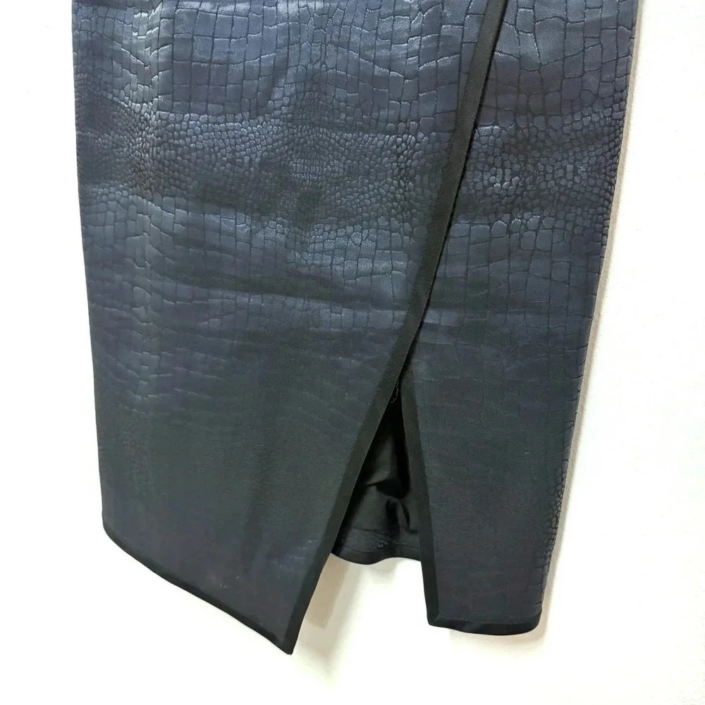 EUC Jonathan Simkhai Crocodile Snakeskin Colorblock Sheath Dress Taylor Swift - Picture 5 of 8